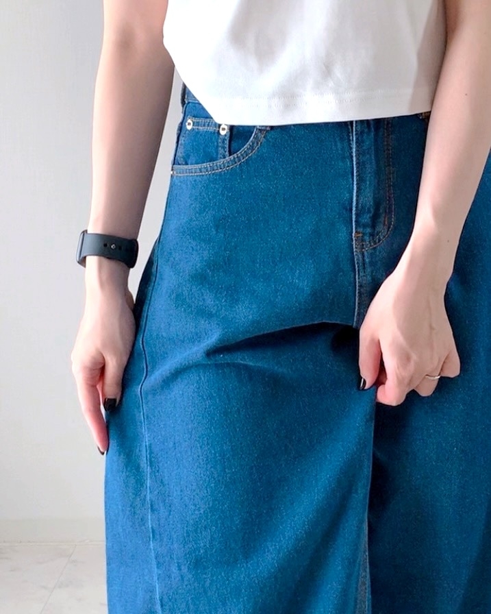 しまむらの「HDK*デニムコクーンPT」