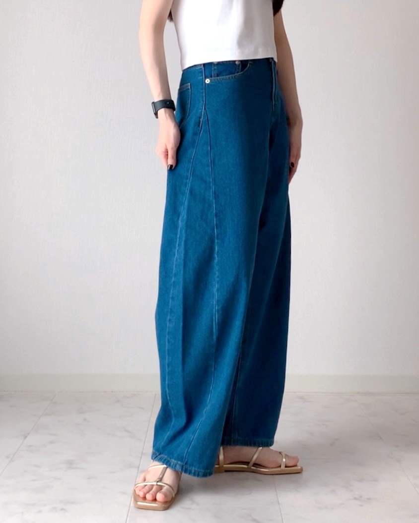 しまむらの「HDK*デニムコクーンPT」