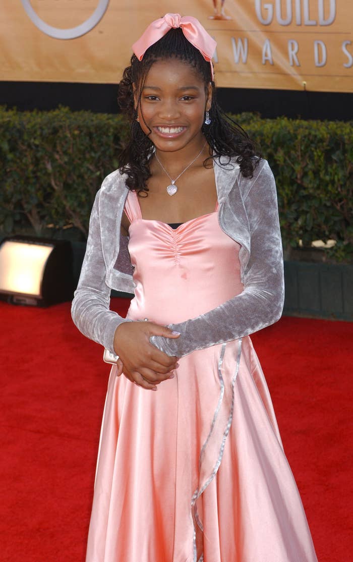 Young Keke Palmer on a red carpet
