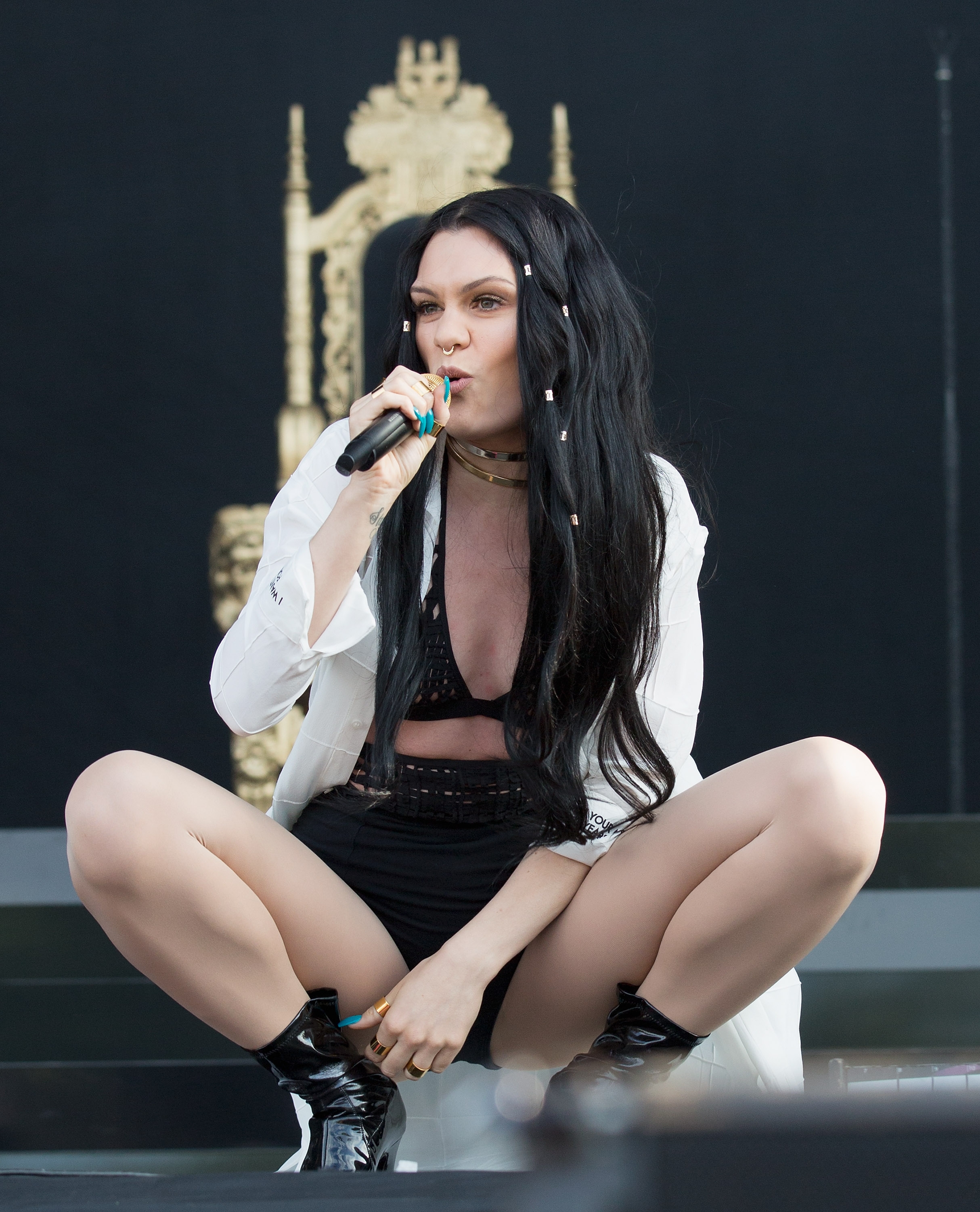Jessie J performing on stage