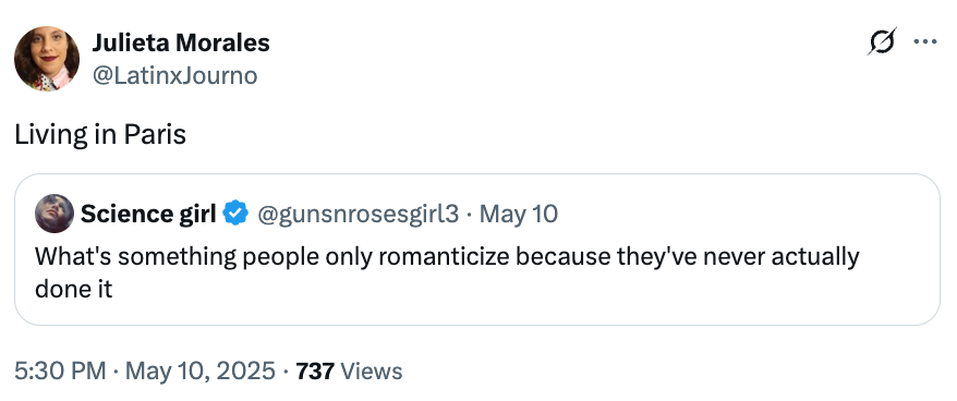  "Living successful  Paris."