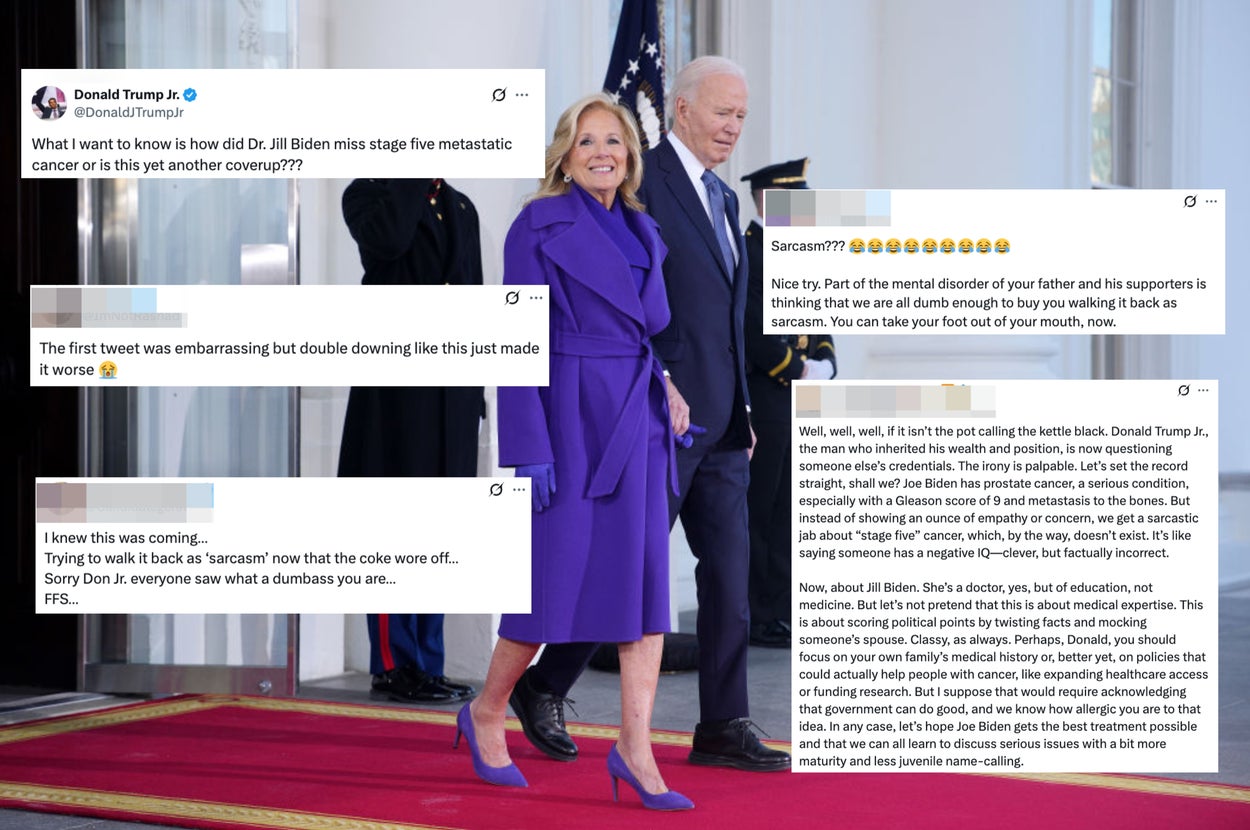 "You Can Take Your Foot Out Of Your Mouth, Now" — The Internet Is Looking At Don Jr. Sideways After He Tried To Backpedal His Comments About Dr. Jill Biden