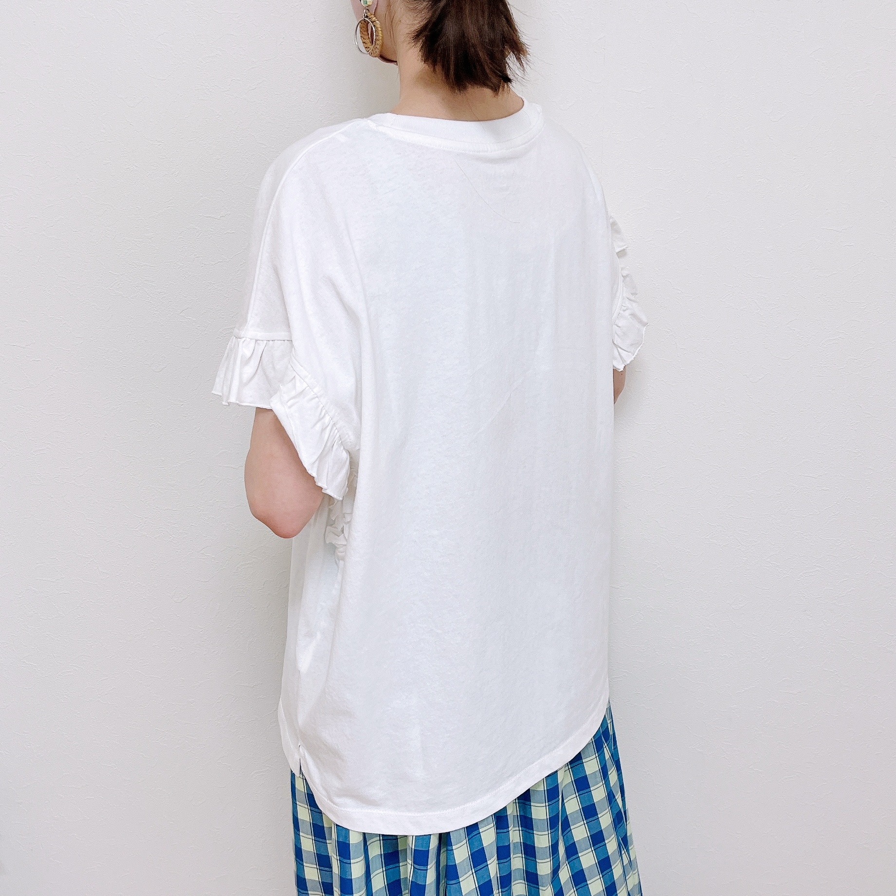 niko and...(ニコアンド)の「アソートフリルグラフィックTシャツ」
