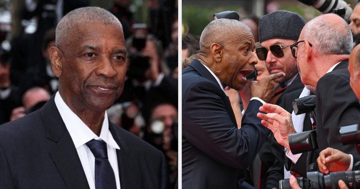 Denzel Washington Confronted A Disrespectful Cannes Photographer Who Repeatedly Grabbed Him