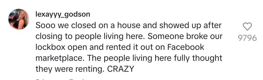 A homeowner discovers unauthorized tenants living in their newly purchased house due to a lockbox break-in and fraudulent rental on Facebook Marketplace
