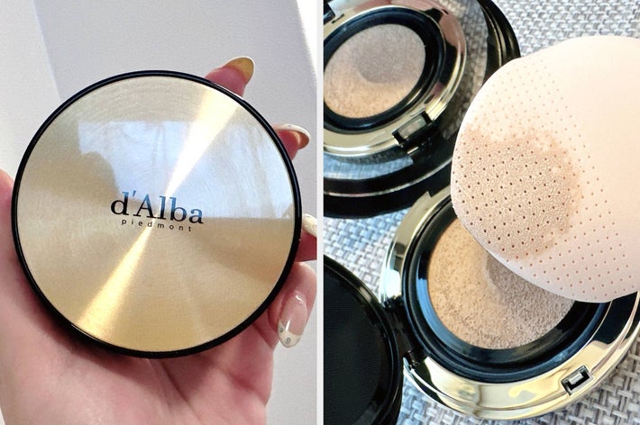 左: 手入れ前の肌、右: スキンケア後の滑らかな肌。どちらも同じ女性の顔の部分です。