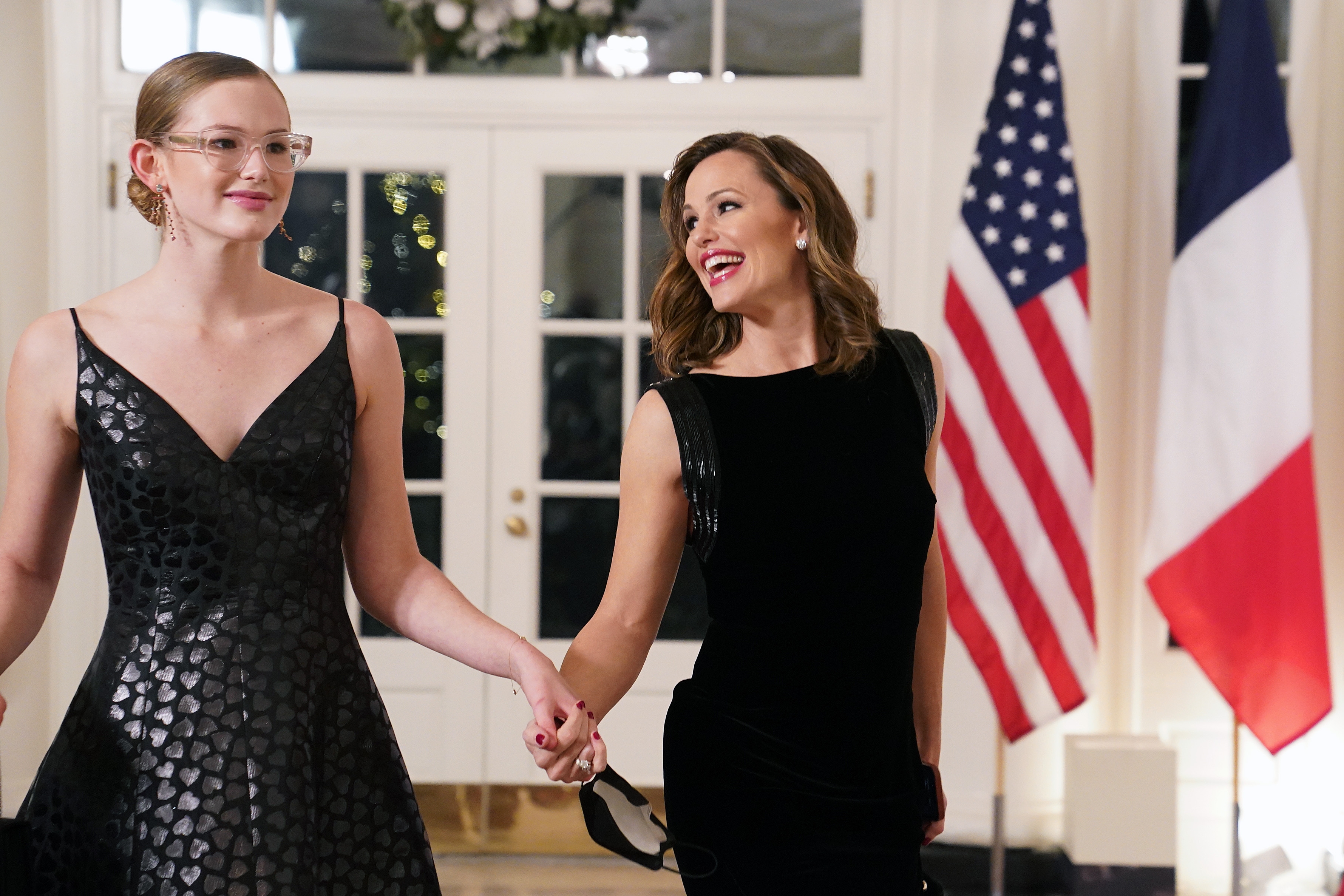 Violet Affleck and Jennifer Garner at the White House