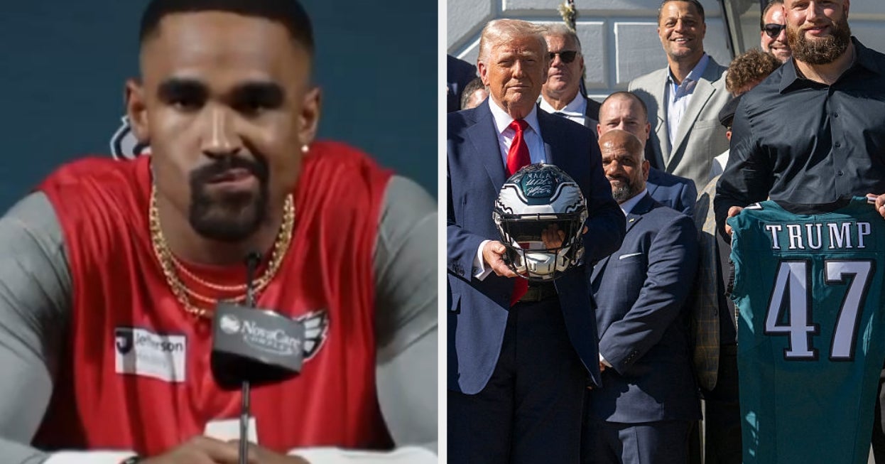 Fans Applaud Jalen Hurts For His Viral — Yet, Candid — Take On Skipping Trump's White House Visit