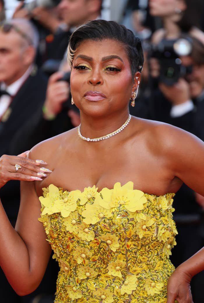 Taraji P. Henson on a red carpet