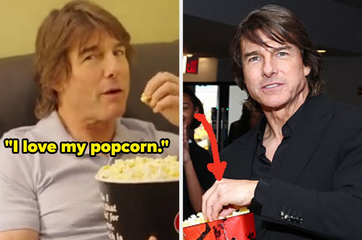 Tom Cruise Is Going Mega Viral For How He Eats Popcorn, And It's Honestly Very Funny
