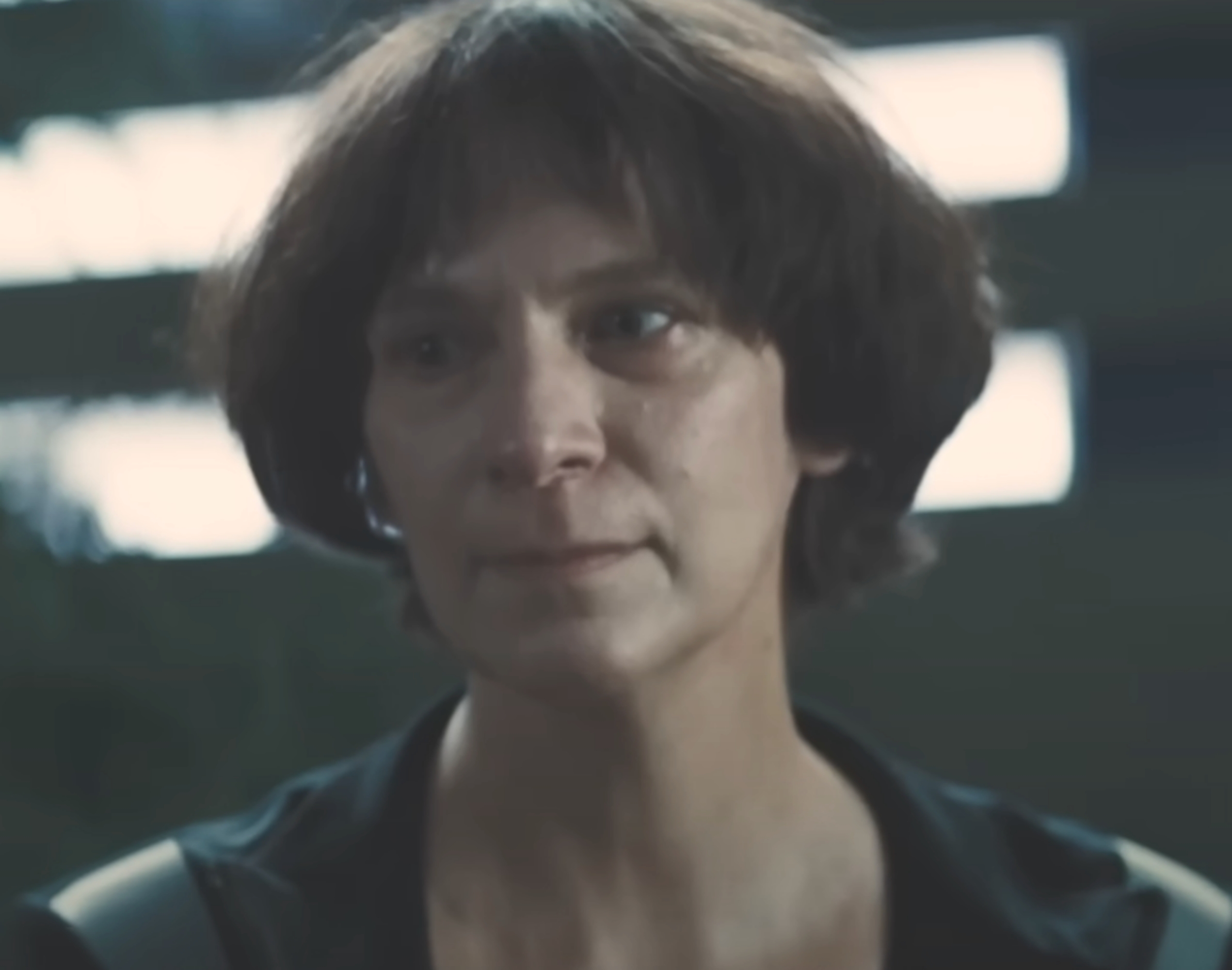 Amanda with a short haircutand athletic wear
