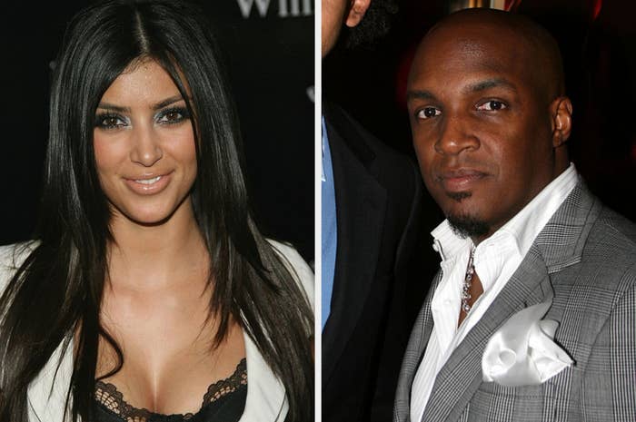 Two individuals on separate occasions; a woman with sleek hair and a lace top, and a man in a gray suit with a white pocket square