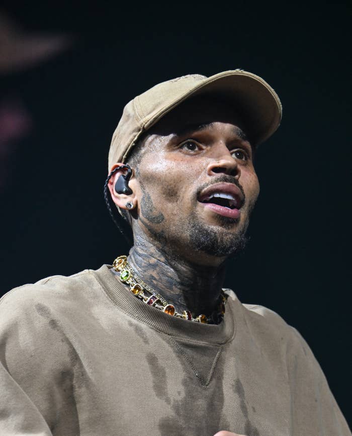 Chris Brown on stage