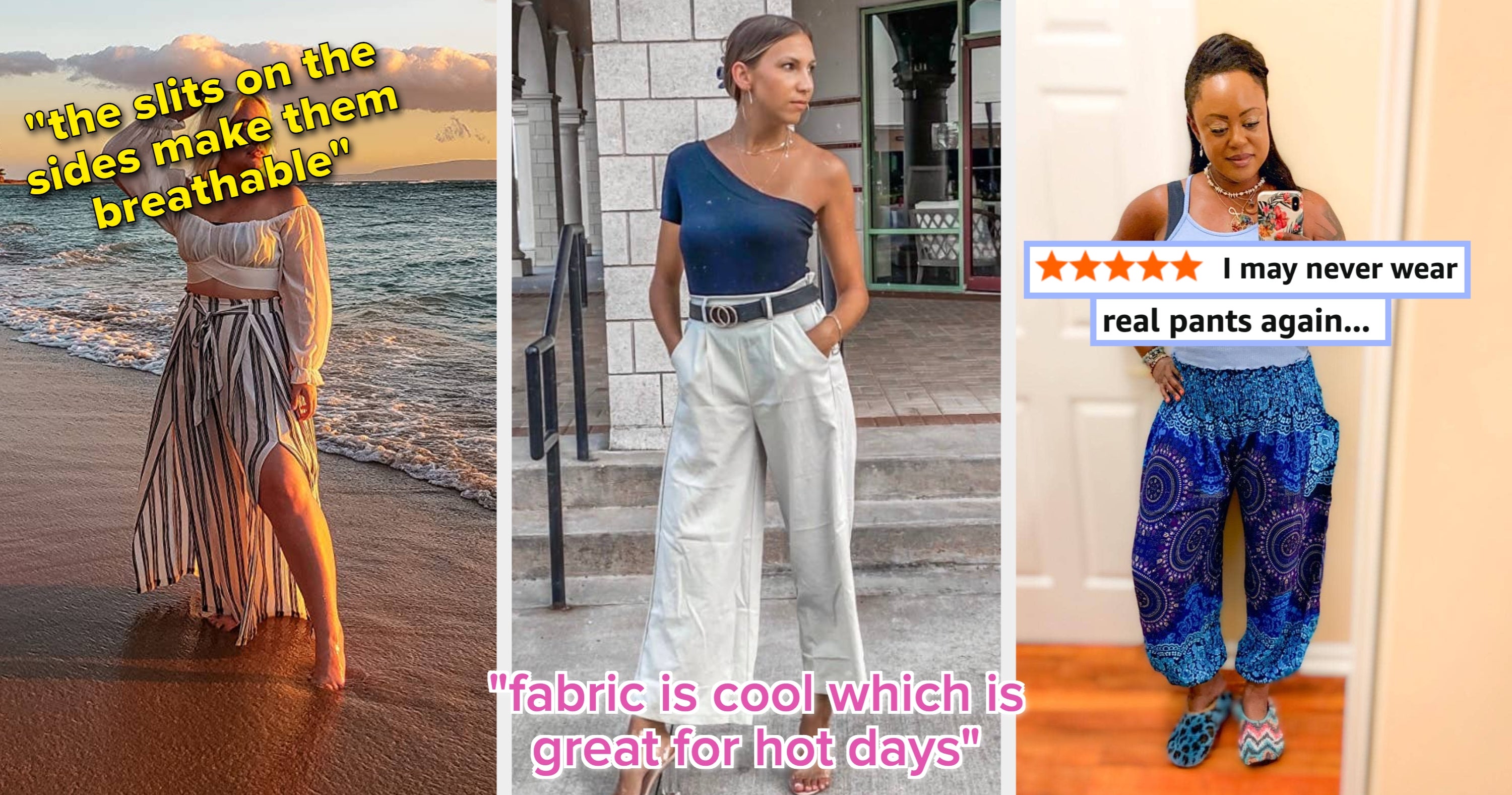 If You Straight-Up Refuse To Wear Shorts, Here Are 27 Pairs Of Pants That'll Still Keep You Feeling Cool