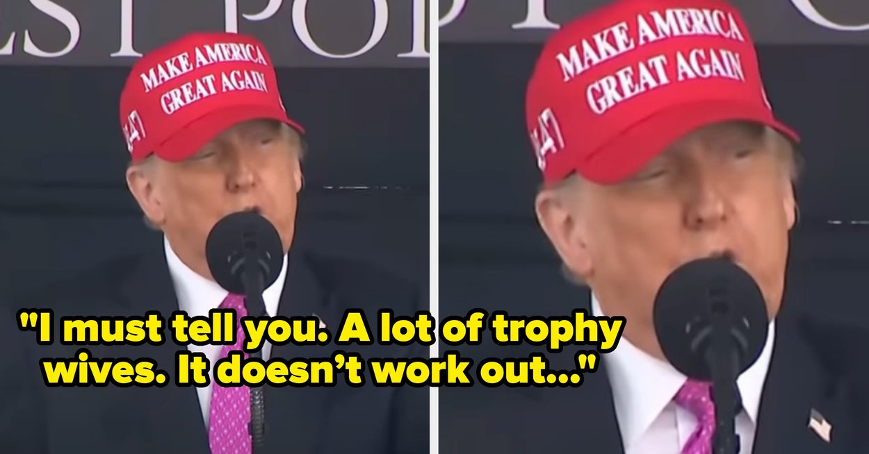 This Clip Of Donald Trump Ranting About "Trophy Wives" At A Military Graduation Is Going Viral