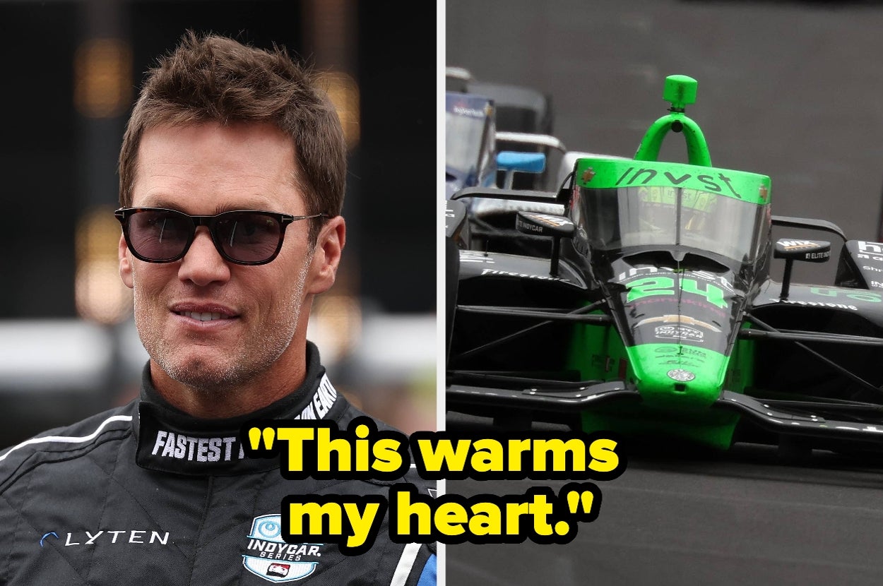 Tom Brady โห่ร้องเสียงดังบน Indy 500 ซึ่งน่าอึดอัดใจ