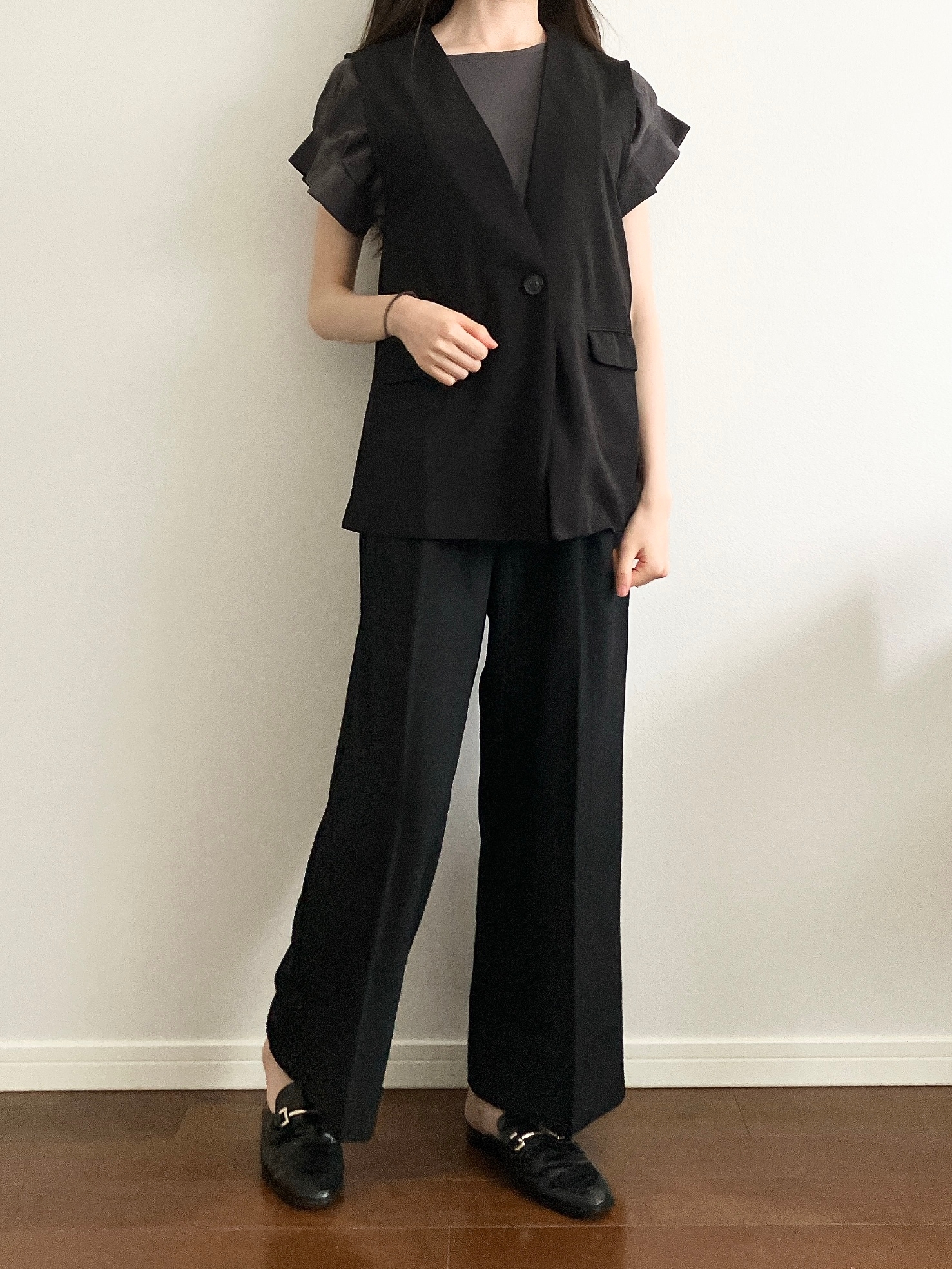 Honeys(ハニーズ)の「ワイドストレートパンツ」