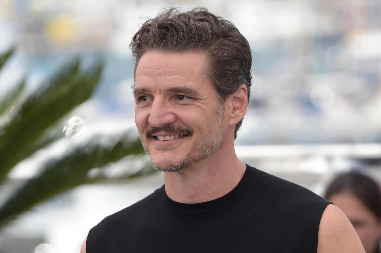 Pedro Pascal standing outdoors at an event