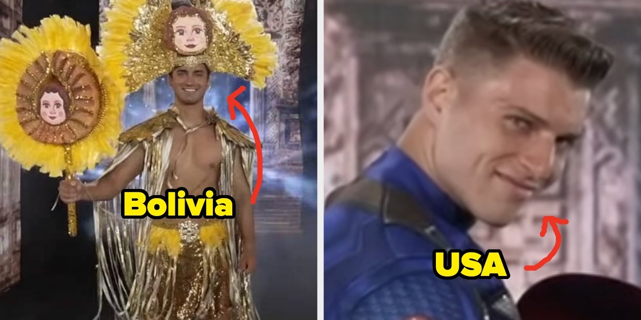 People Are Laughing At The USA (And Canada, Too) In This "Mr. World" Costume Pageant