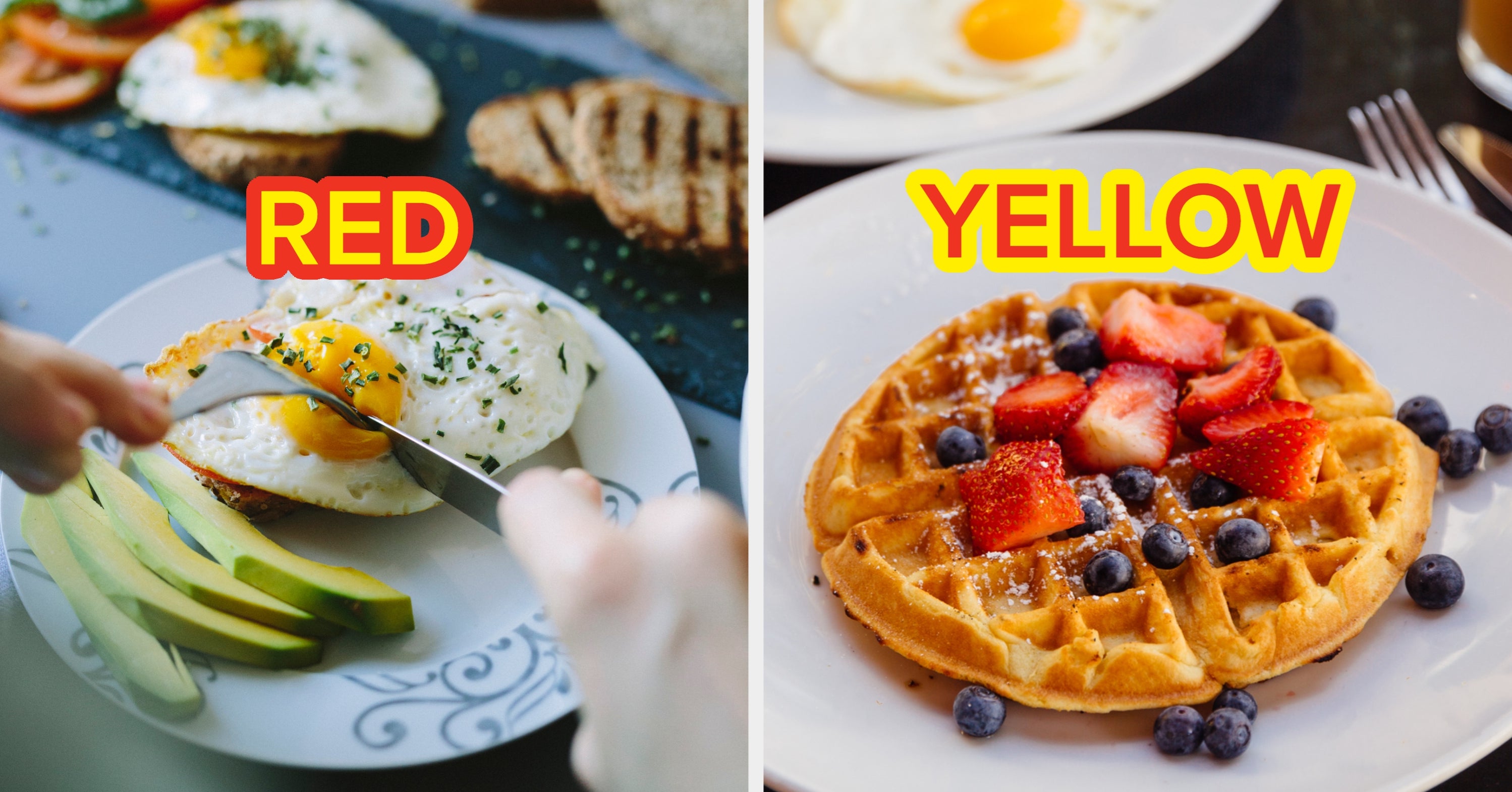 Nibble On A Big Breakfast And We'll Guess Your Favorite Color