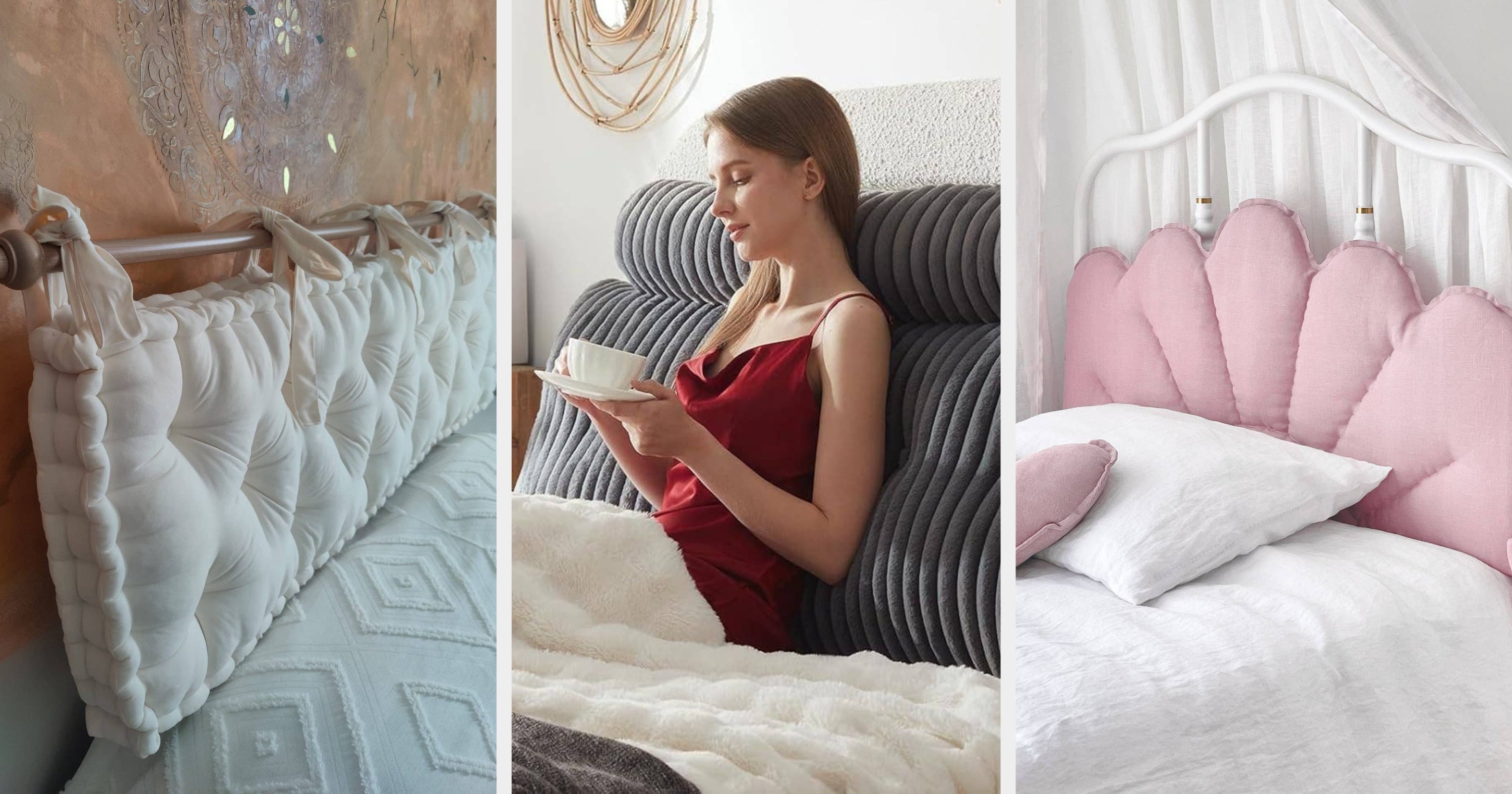 17 Headboard Pillows To Make Relaxing In Bed Even Better