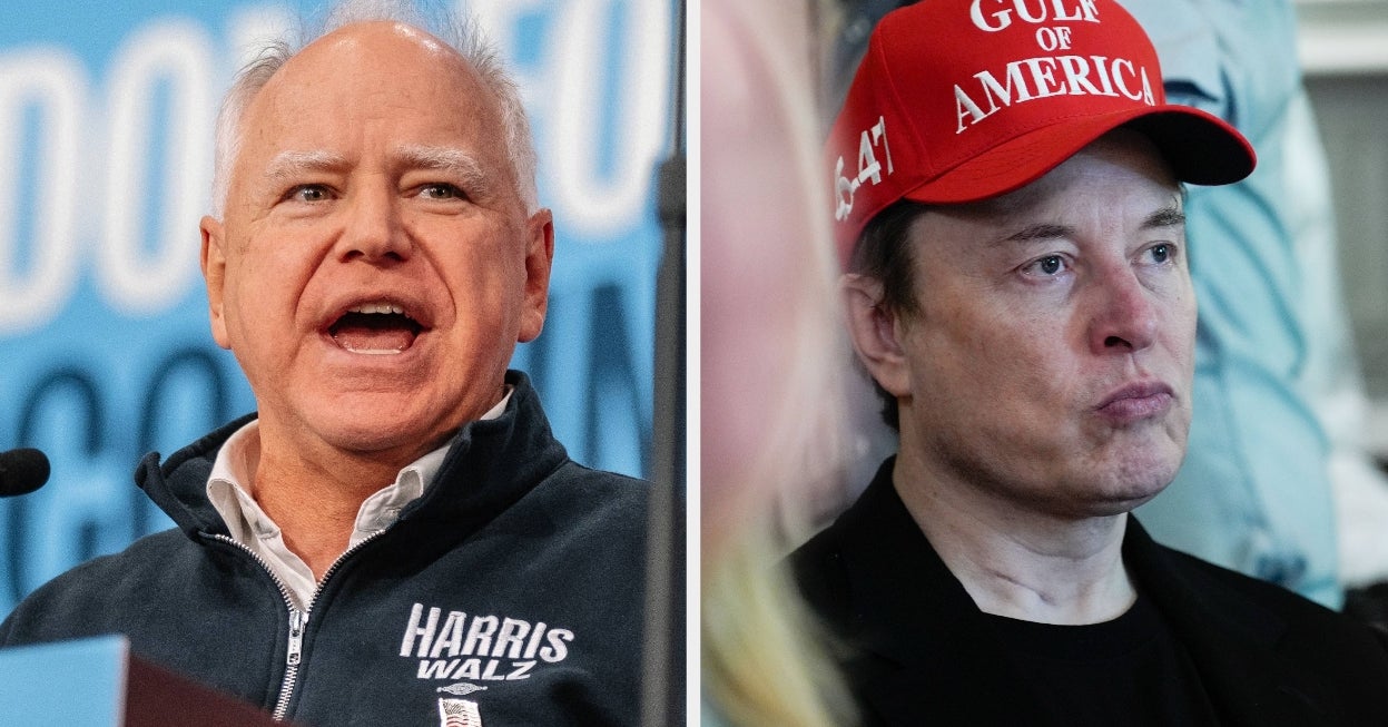 Tim Walz's 6-Word Response To Elon Musk Leaving The Government Is Going Viral