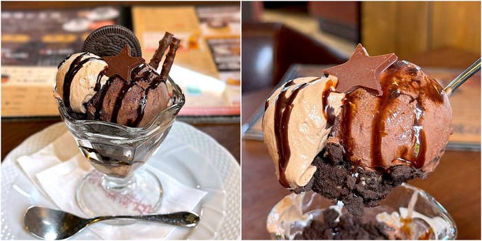 星乃珈琲店のおすすめスイーツ「チョコレートパフェ」