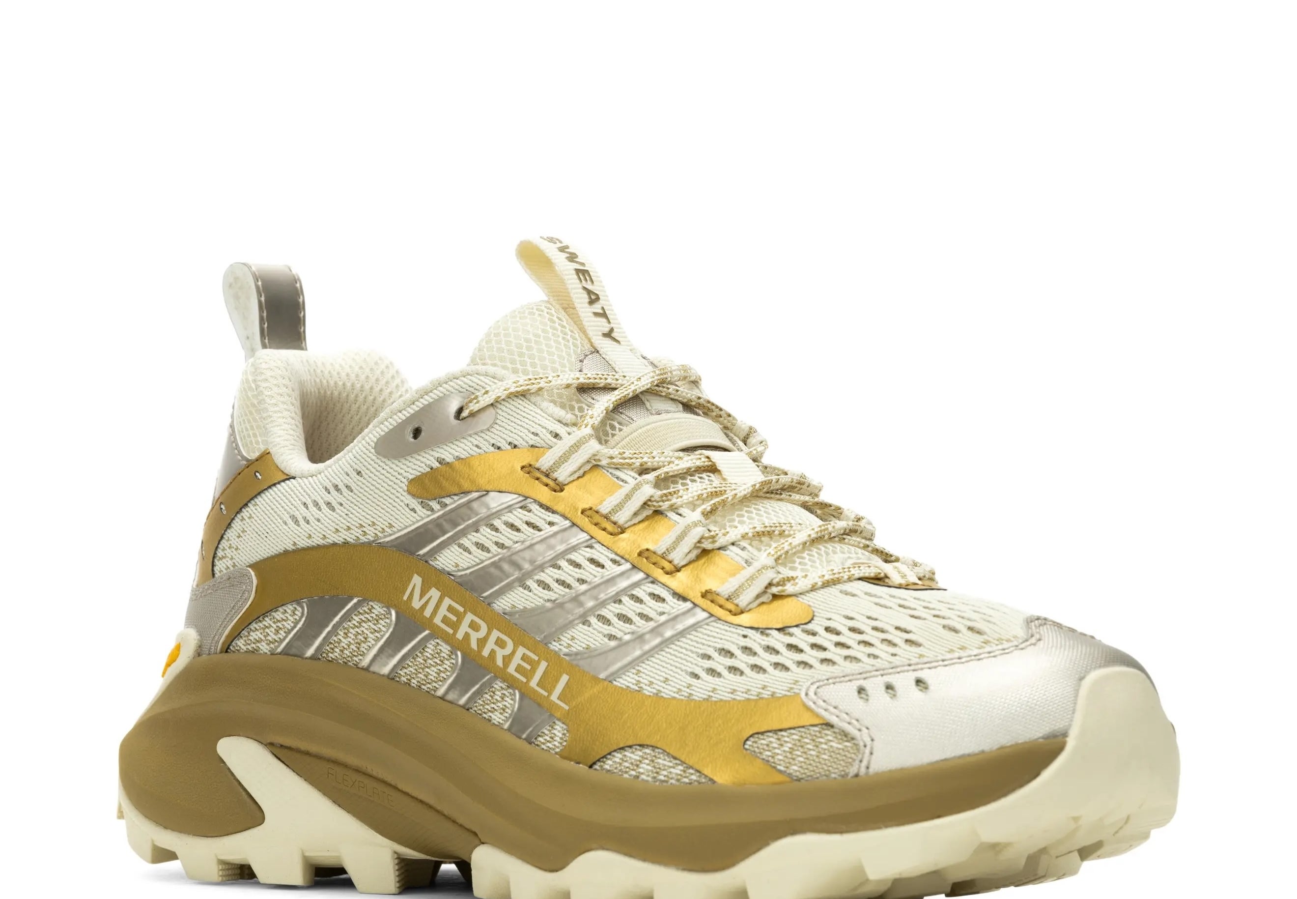 Merrell hiking shoe with robust tread and breathable mesh, ideal for outdoor activities