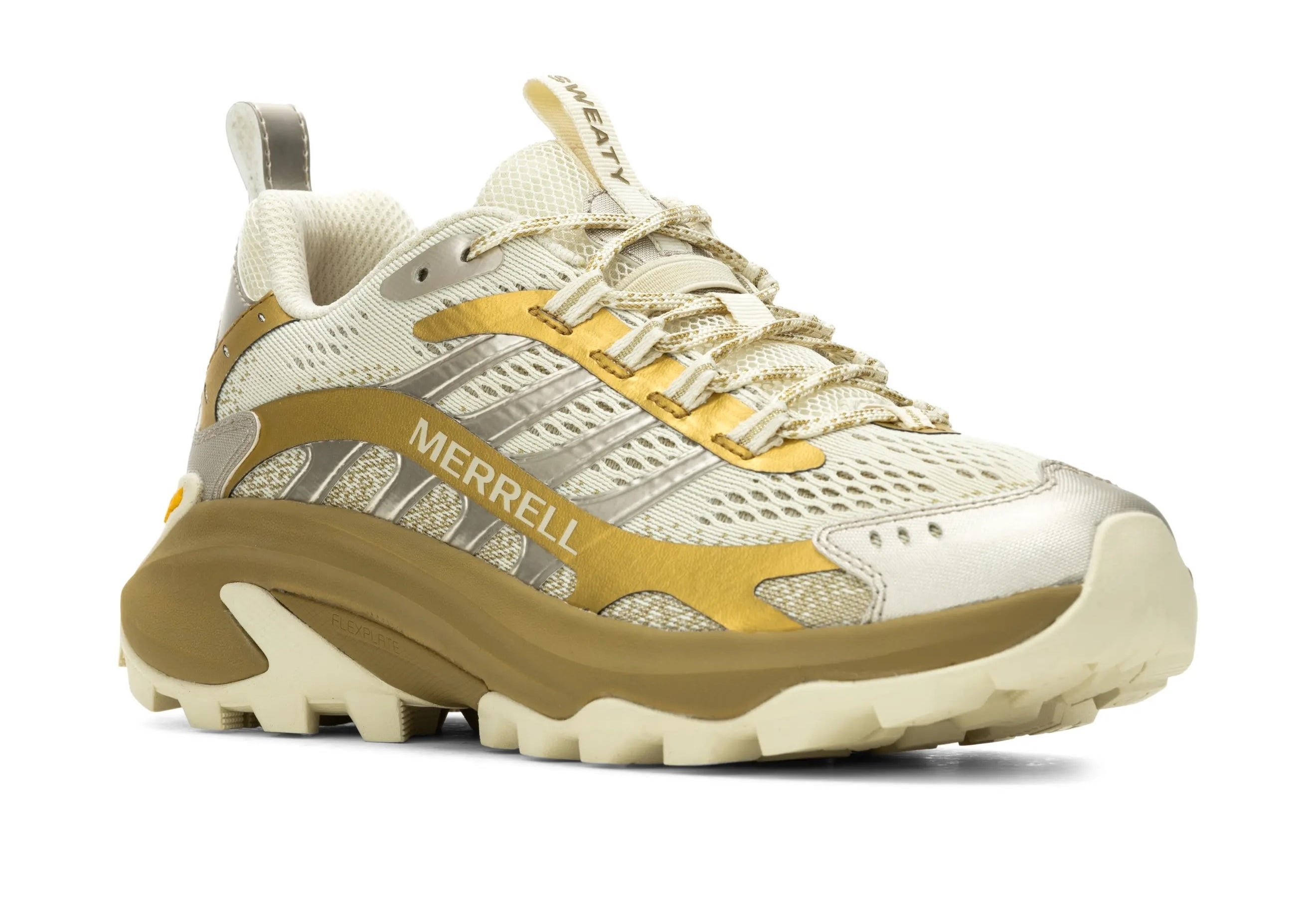 Merrell hiking shoe with robust tread and breathable mesh, ideal for outdoor activities