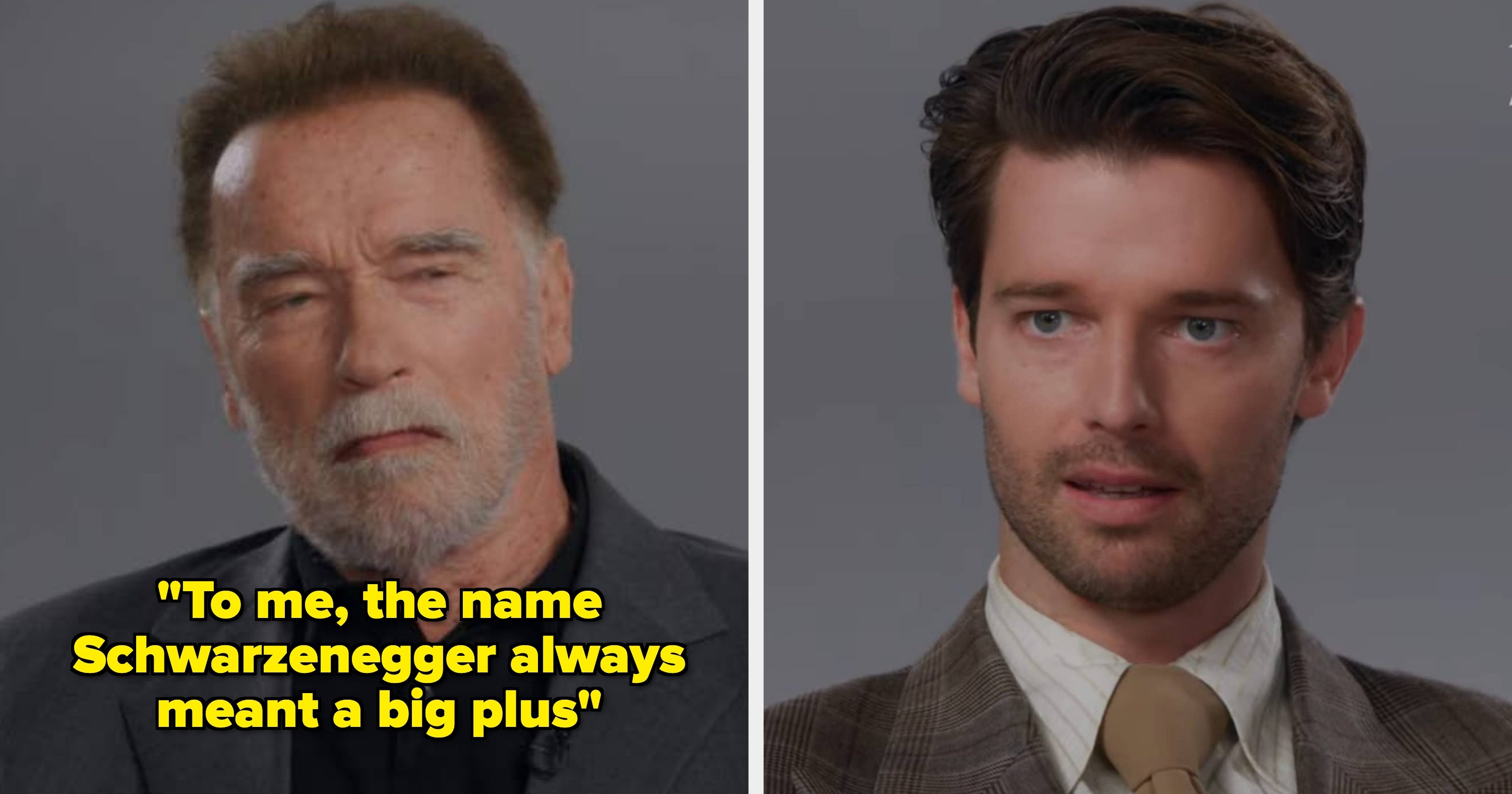 Arnold Schwarzenegger Confronted Patrick After He Said He Wished He Didn’t Have His Last Name - BuzzFeed