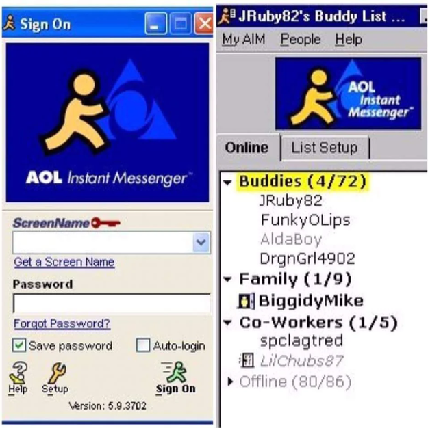  Buddies, Family, and Co-Workers, partially online