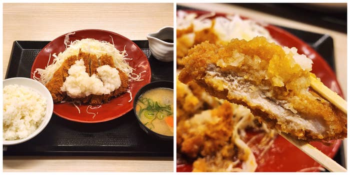 かつやの「おろしカツ定食」