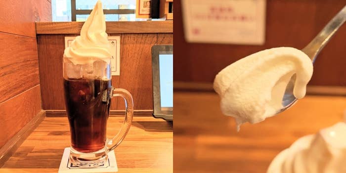 コメダ珈琲のオススメのひんやりスイーツ「クリームコーヒー」