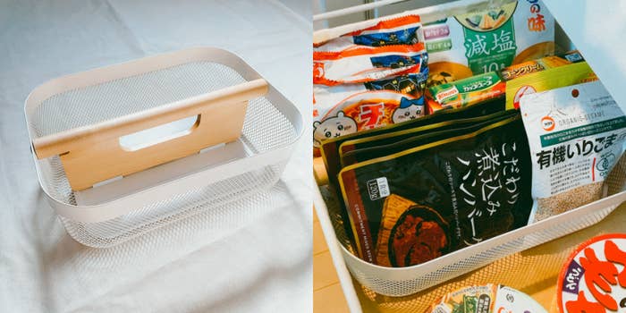 IKEA(イケア)の「RISATORP リーサトルプ バスケット 仕切り付き」