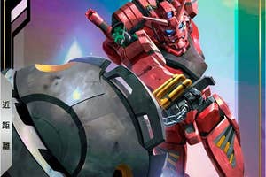 アーケードゲーム「機動戦士ガンダム アーセナルベース」で使用できる赤いガンダムのカード(Amazonより)