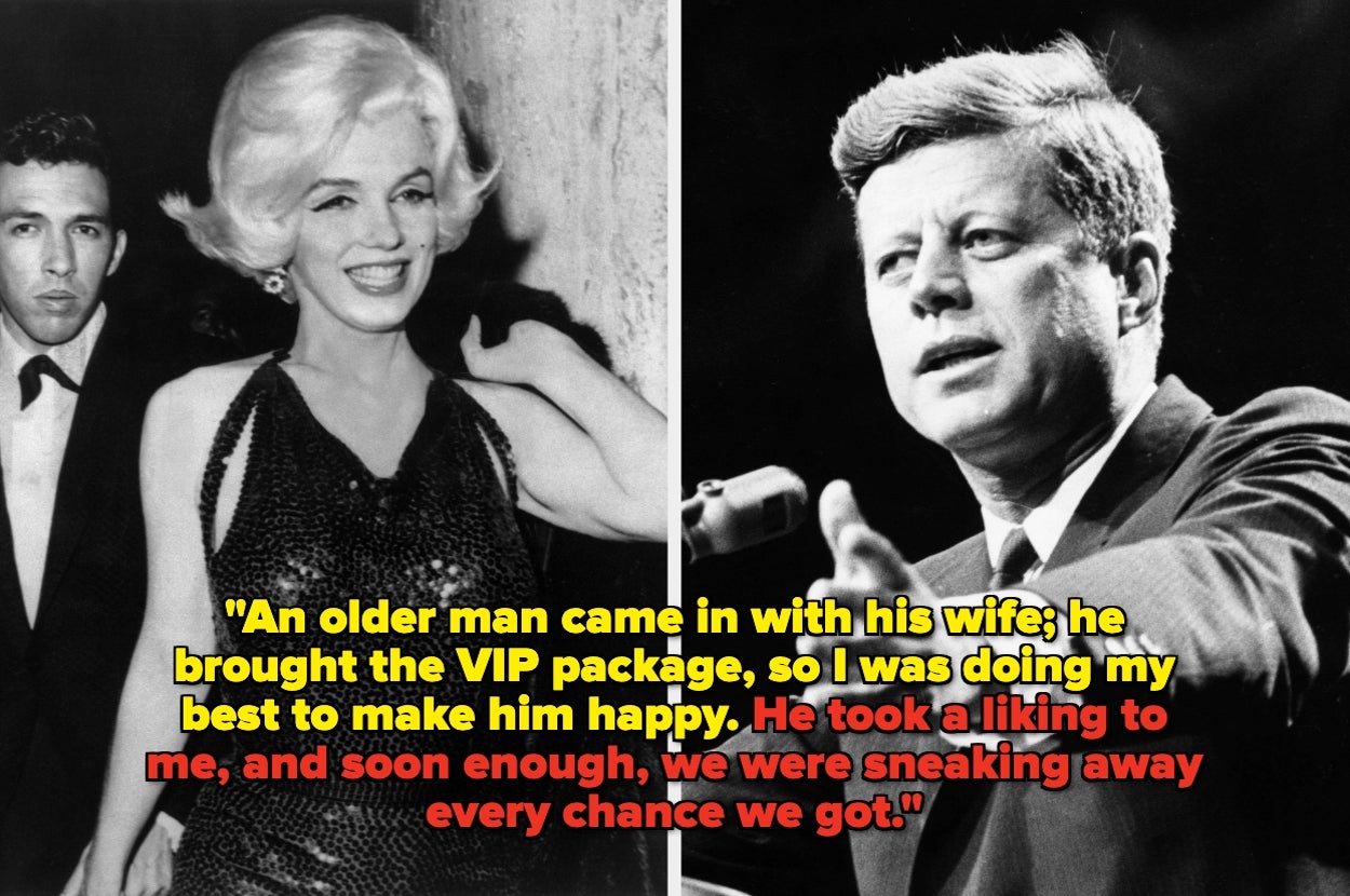 Split image: Left, person in glamorous evening attire. Right, another person speaking at a podium. Text: Quote about a VIP package experience