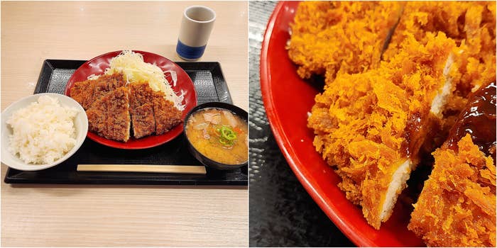 かつやのおすすめメニュー「ダブルロースカツ定食」