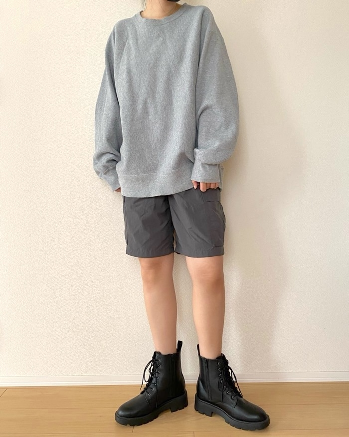 GUの「ナイロンカーゴハーフパンツ」