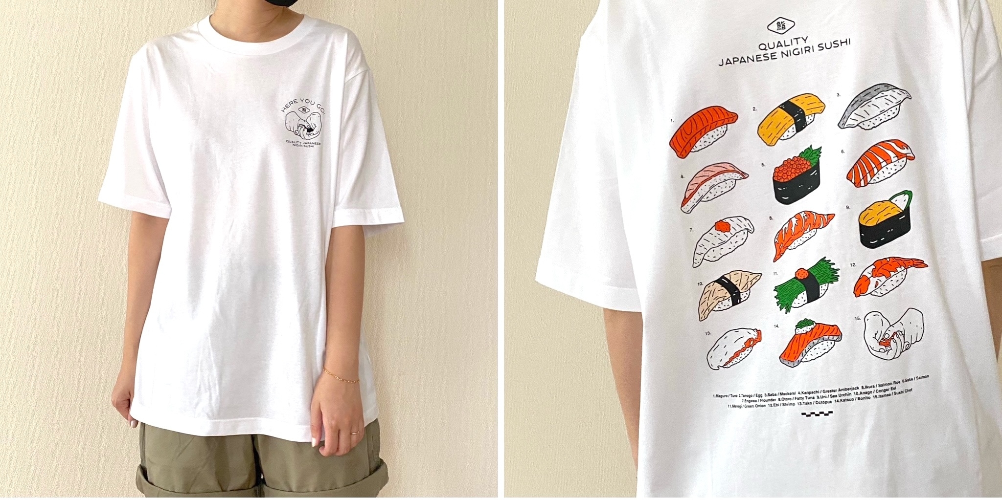 GUの「1290円Tシャツ」めっちゃ可愛いんだけど…！ポップなお寿司