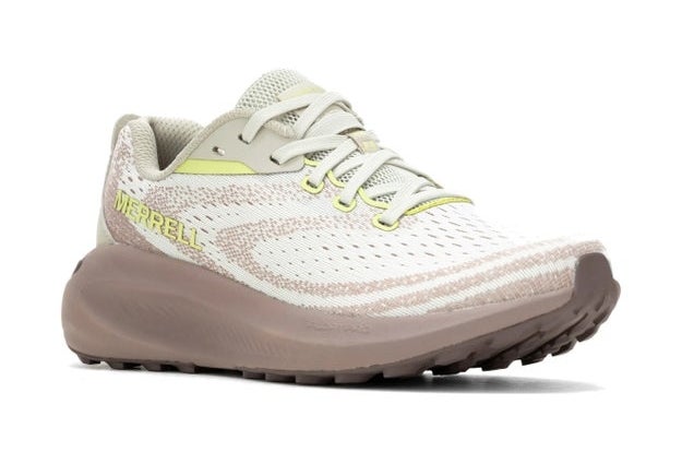 Stylish Merrell running shoe with breathable mesh design and cushioning sole, ideal for fitness enthusiasts and active lifestyles
