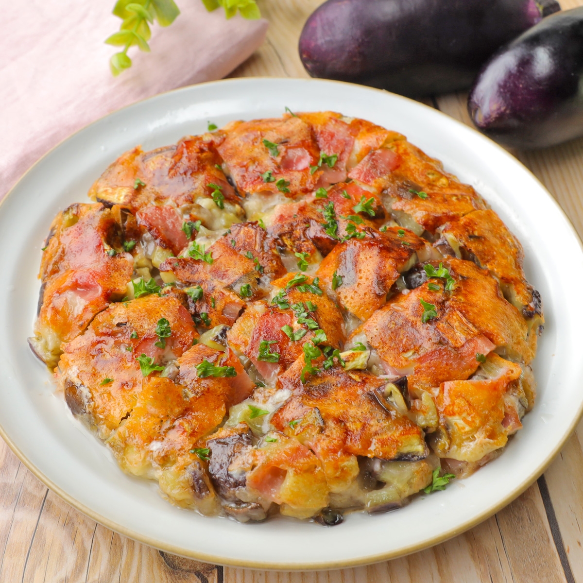 なすページ なすを切って焼くだけ】カリッともちもち♪ワンパンで作れる簡単おかず