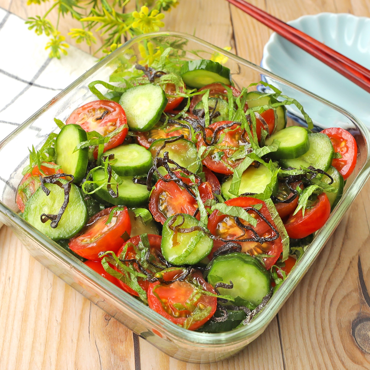 きゅうりとミニトマトのマリネ」簡単なのに無限にイケる♪夏のさっぱり