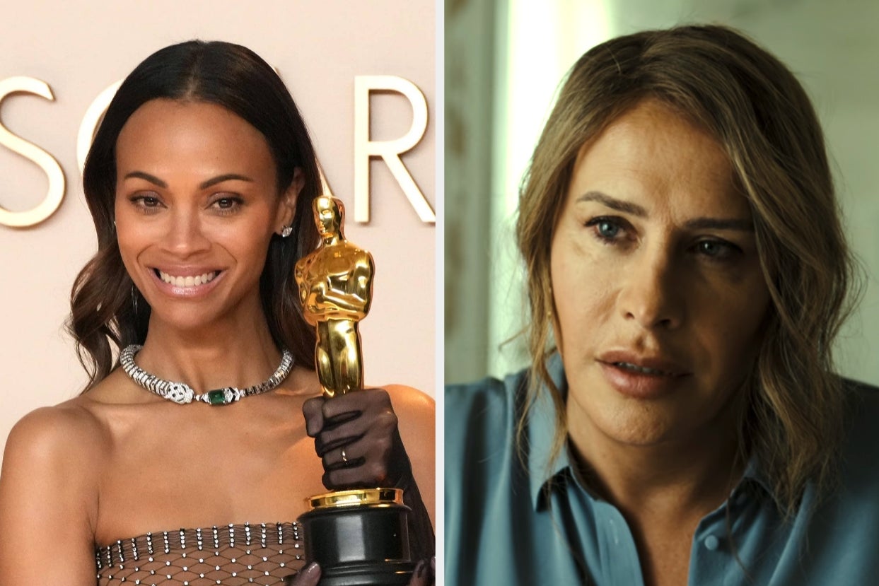 People Are Begging Zoe Saldaña To “Read The Room” After She Declared That Her “Emilia Pérez” Oscar Is “Trans” And “Goes By They/Them”