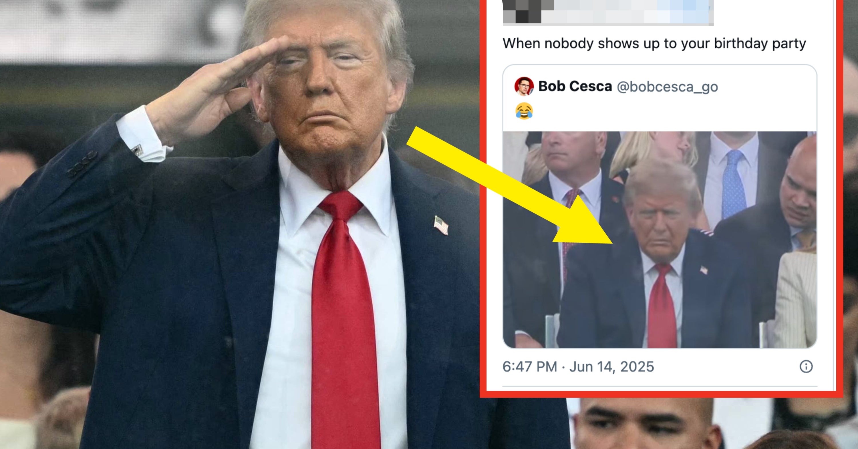 This Photo Of Donald Trump Looking Miserable At His Military Parade Is Going Viral