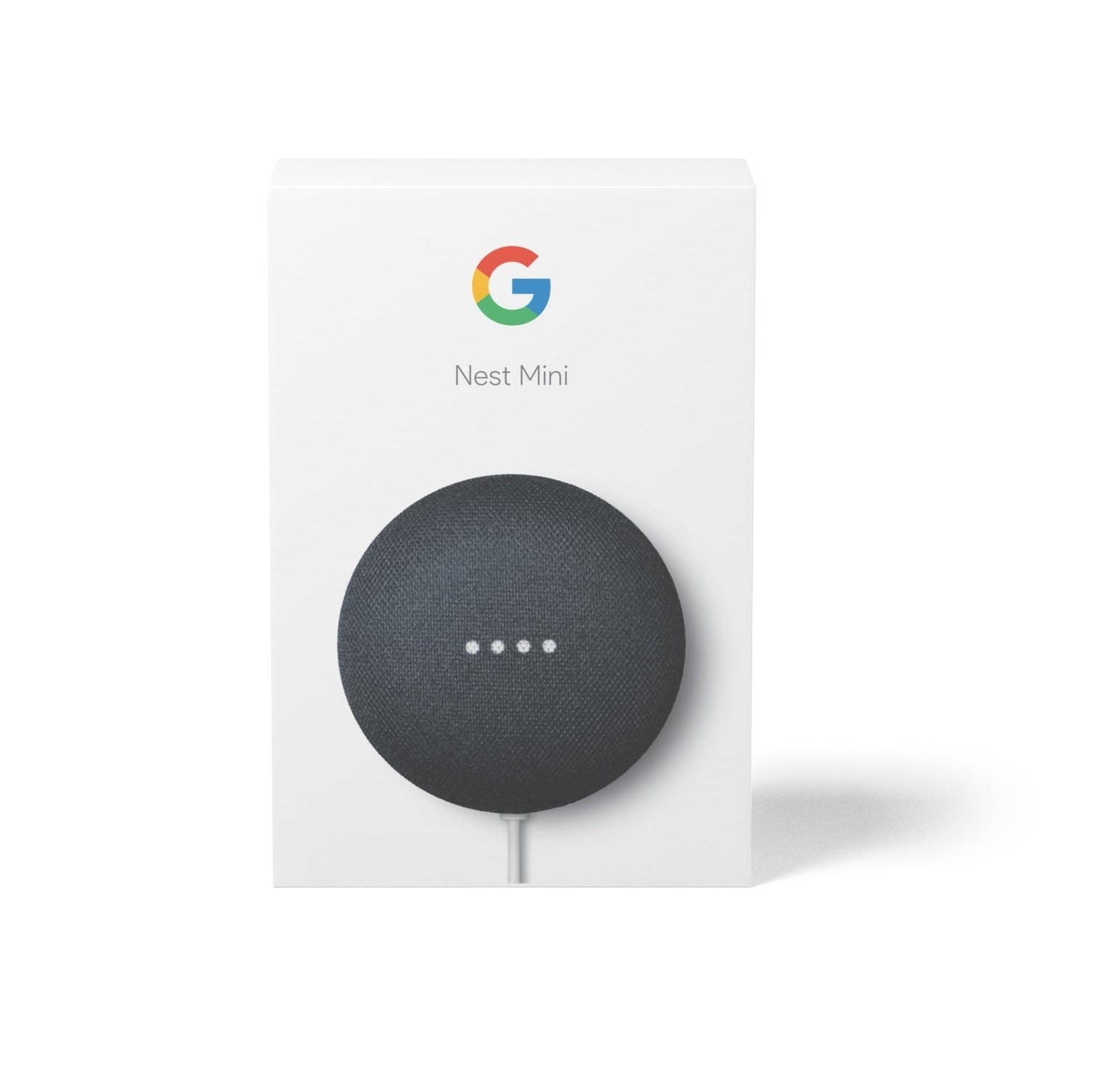 Google Nest Mini smart speaker in packaging