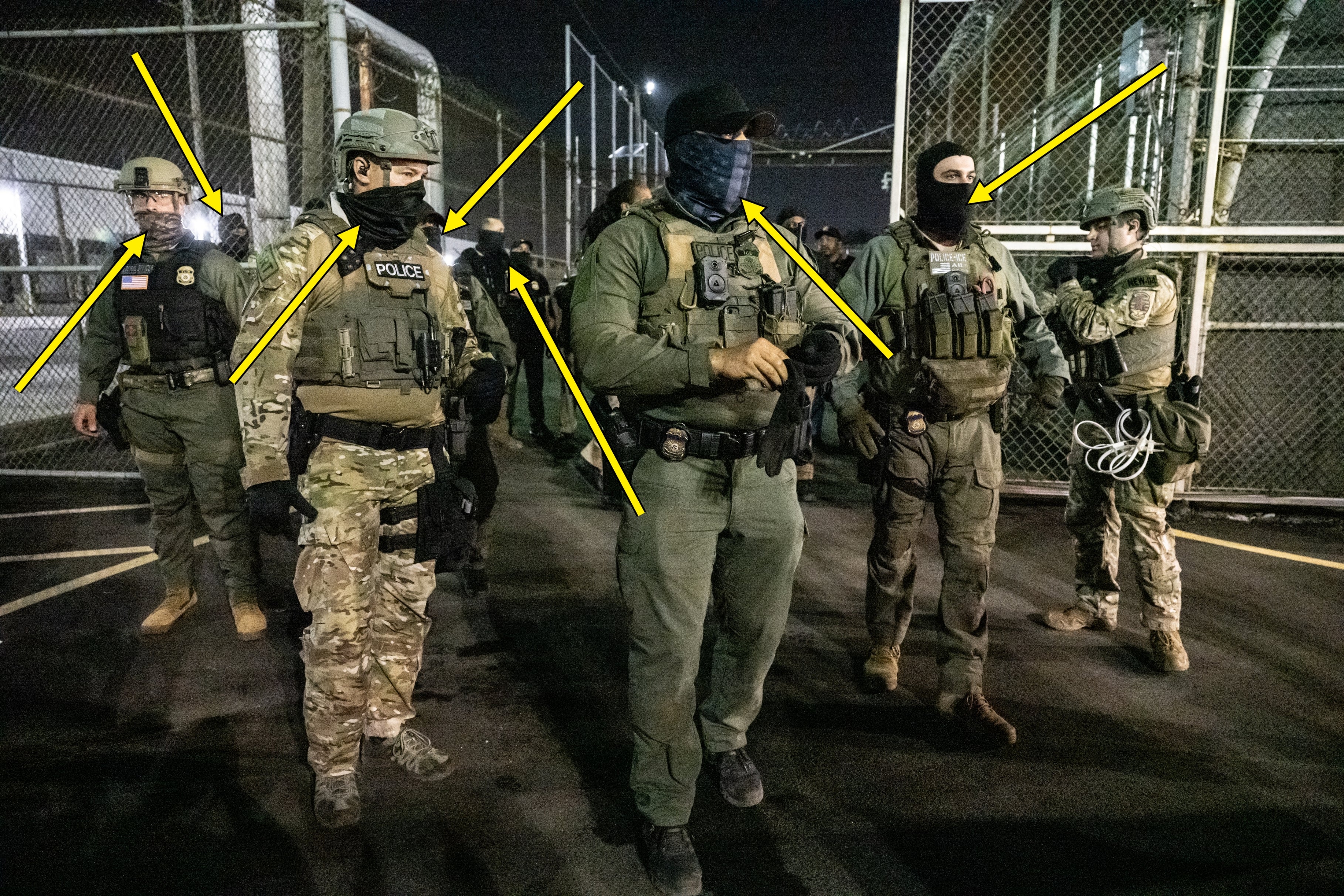 Trump Slams Protesters' Masks Despite Police Using Them