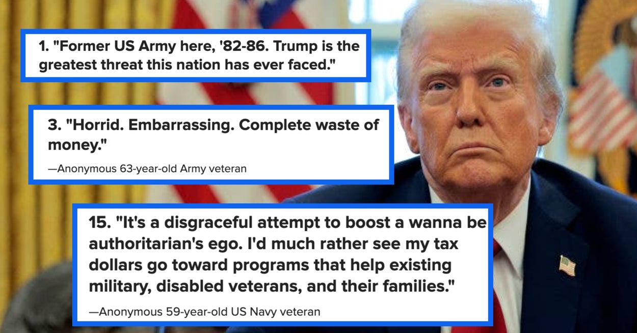 Military Members Are Getting Honest About Trump's Parade - Here's What They Said