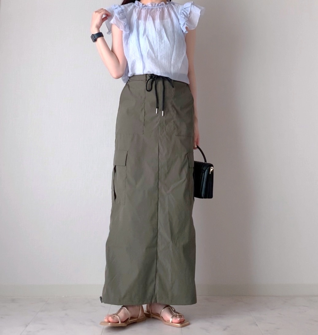 スカート OMI しまむら - 【新品未使用】しまむら omi コラボ ナロースカート