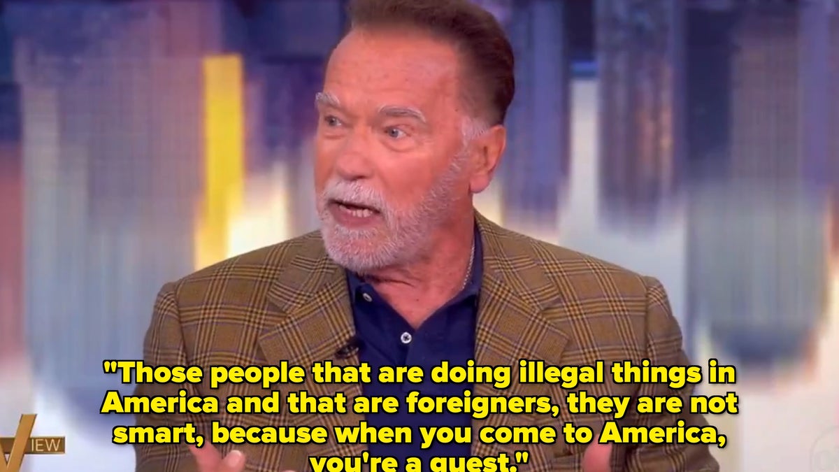 Arnold Schwarzenegger Says Immigrants Should Act Like Guests