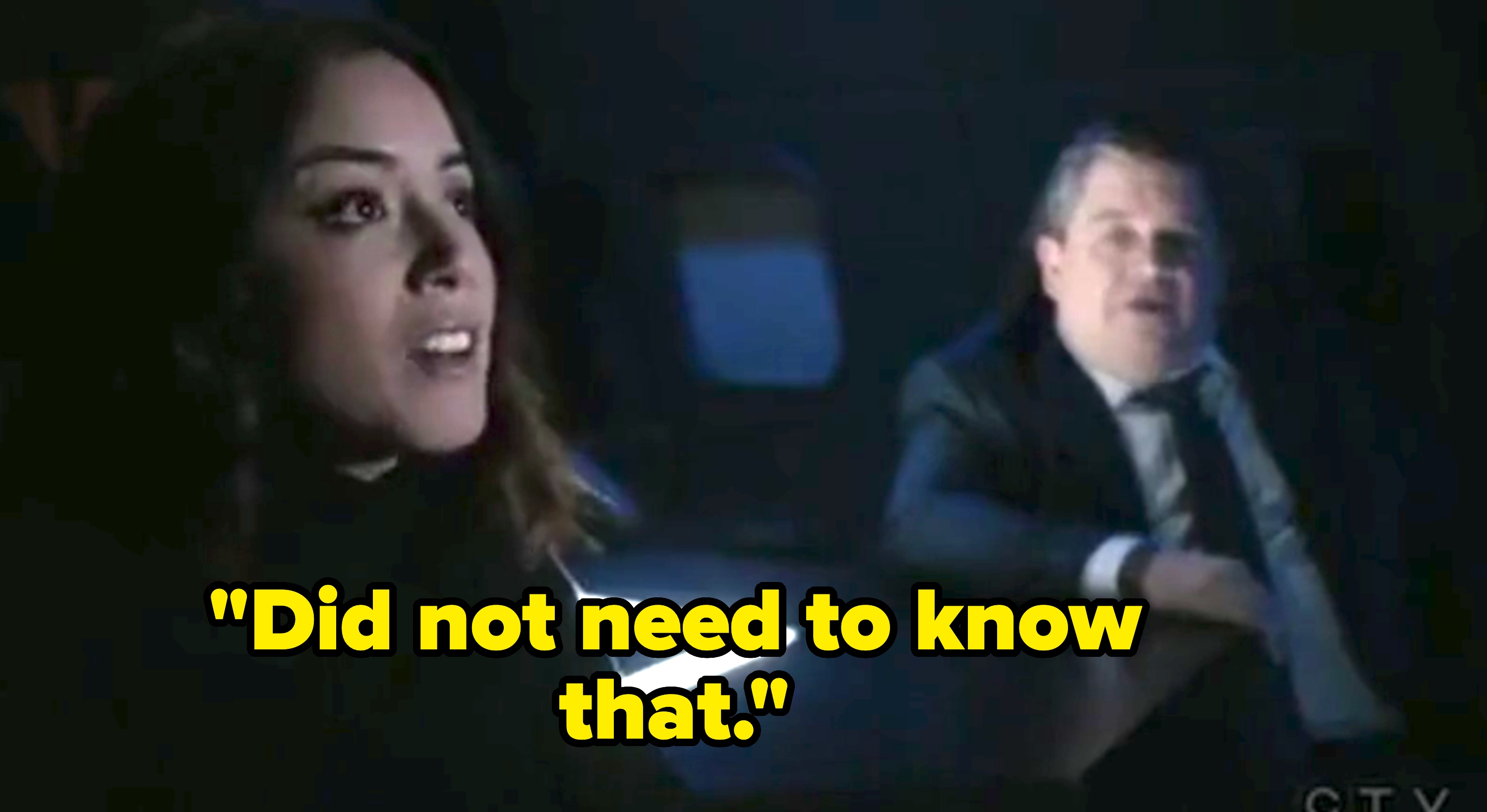 woman says &quot;did not need to know that&quot;